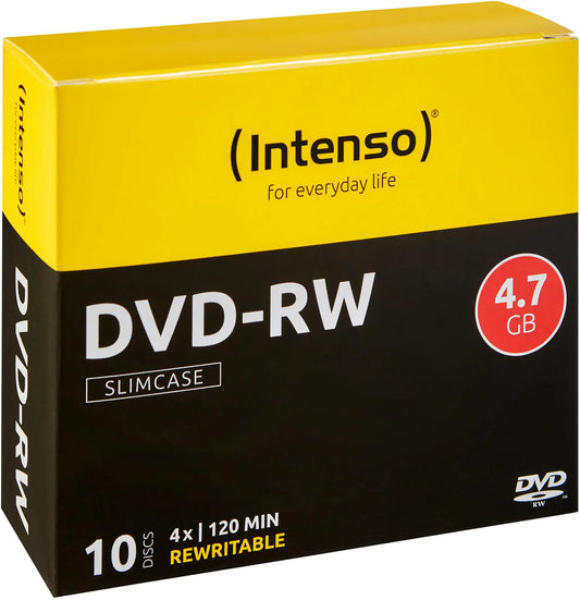 INTENSO DVD-RW Slim 4.7GB 4201632 4x 10 Pcs Idealshop