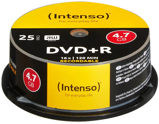 INTENSO DVD+R Cake Box 4.7GB 4111154 16x 25 Pcs Idealshop