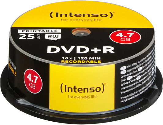 INTENSO DVD+R Cake Box 4.7GB 4811154 16X print. 25 PCS Idealshop