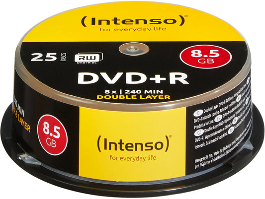 INTENSO DVD+R Cake Box 8.5GB 4311144 8X DL 25 PCS Idealshop
