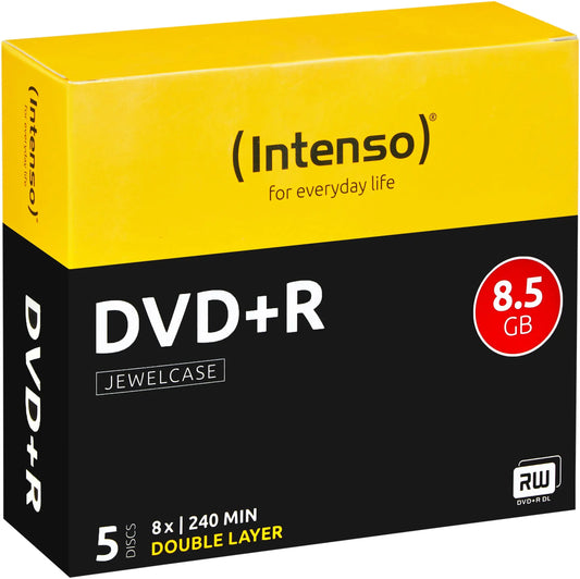 INTENSO DVD+R Jewel 8.5GB 4311245 8x 5 Pcs Idealshop