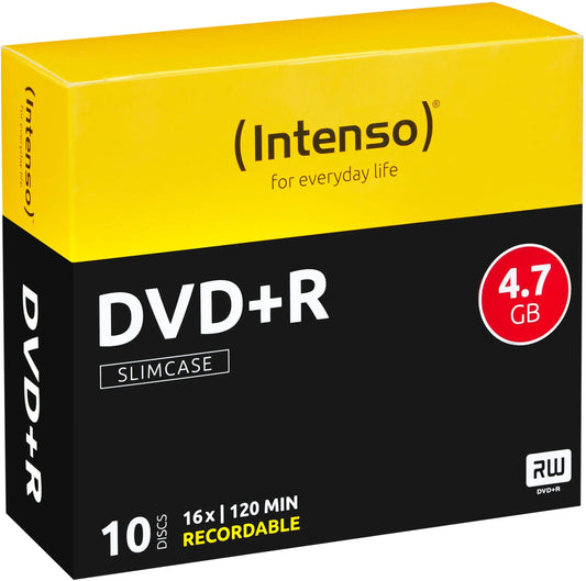INTENSO DVD+R Slim 4.7GB 4111652 16x 10 Pcs Idealshop