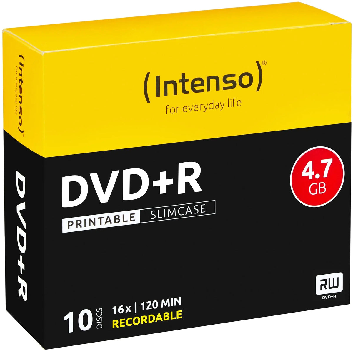 INTENSO DVD+R Slim 4.7GB 4811652 16x Printable 10 Pcs Idealshop
