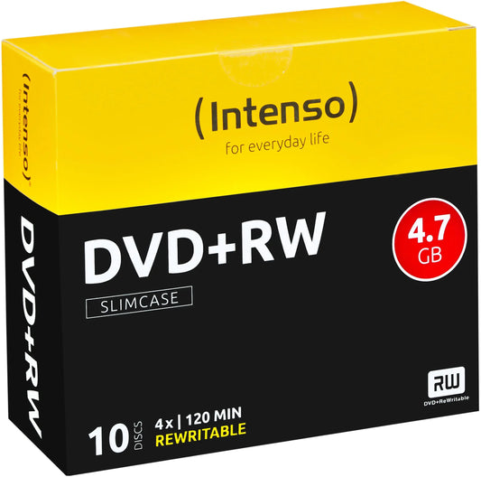 INTENSO DVD+RW Slim 4.7GB 4211632 4x 10 Pcs Idealshop