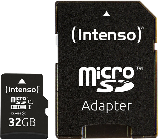 INTENSO Micro SDHC Card PREMIUM 32GB 3423480 with adapter, UHS-1 Idealshop