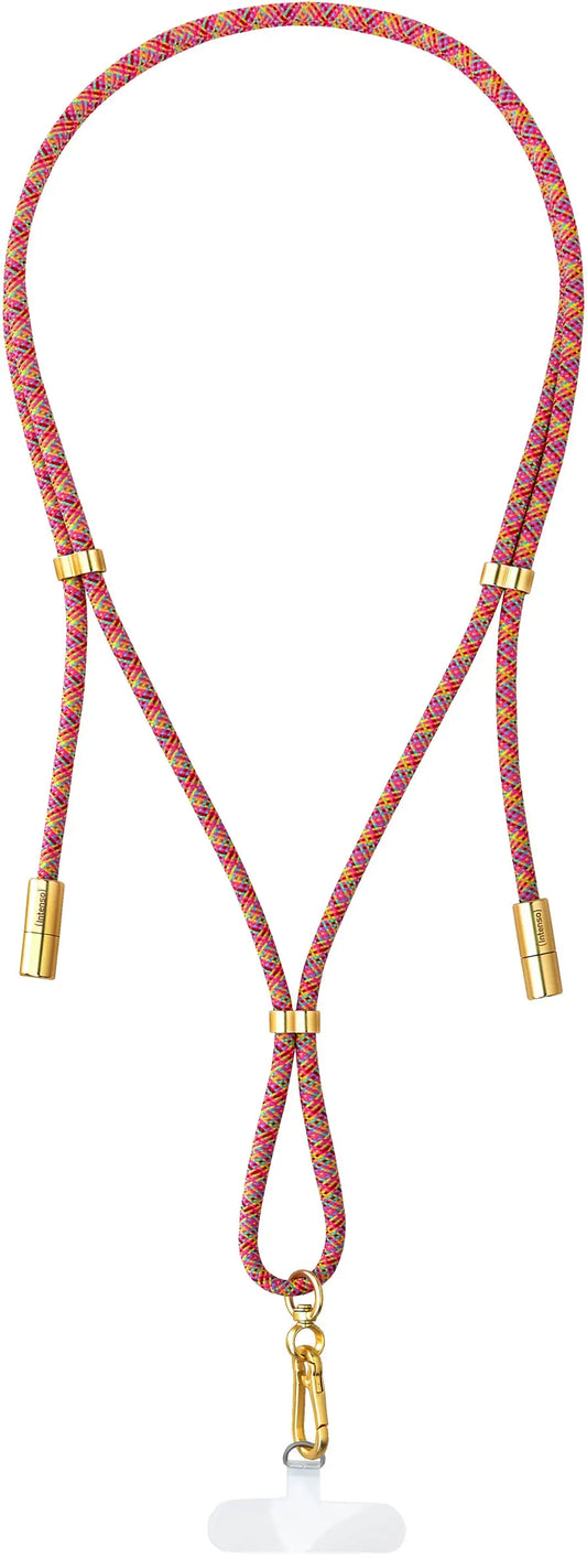 INTENSO Phone Lanyard Charg.Data Cable 7991005 2x USB-C, up to 1.65m neon mix Idealshop