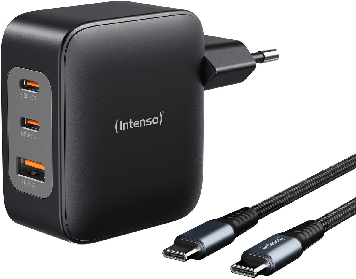 INTENSO Power Adapter W110ACC Charger 7810010 100W, 2x USB-C, 1x USB-A Idealshop