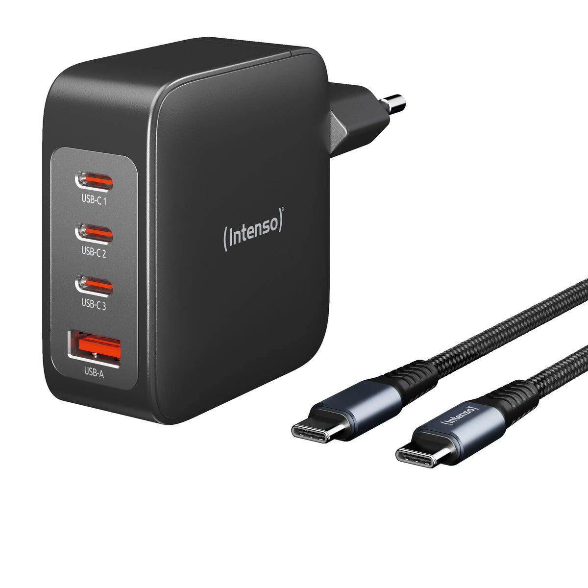 INTENSO Power Adapter W140A3C Charger 7814010 140 W, 3x USB-C, 1x USB-A Idealshop