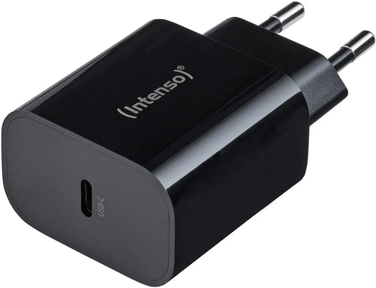 INTENSO Power Adapter W20C Charger 7802010 20W, USB-C, black Idealshop