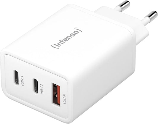INTENSO Power Charger 65W GaN white 7806512 2 x USB-C 1 x USB-A Idealshop