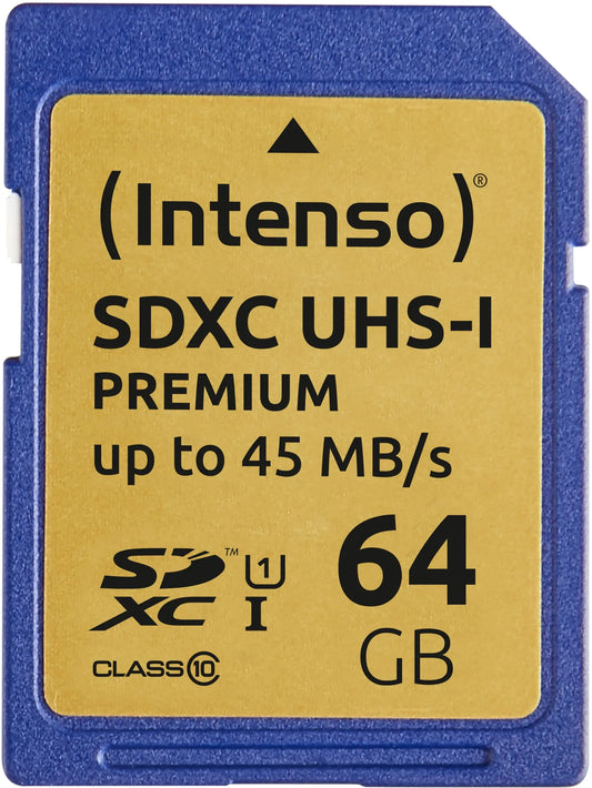 INTENSO SDXC Card PREMIUM 64GB 3421490 UHS-I Idealshop