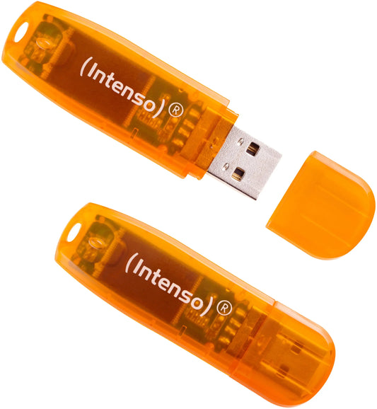 INTENSO USB-Stick Rainbow Line Pack 3502492 2x 64GB orange Idealshop