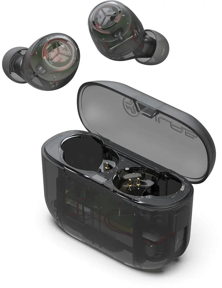 JLAB Go Pop+ Earbuds IEUEBGAIRPOPRCLR124 True Wireless, Clear Idealshop