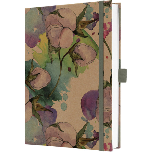 JOLIE Notizbuch A5 JN855 Pure Cottonflowers lin. 192 S. Idealshop