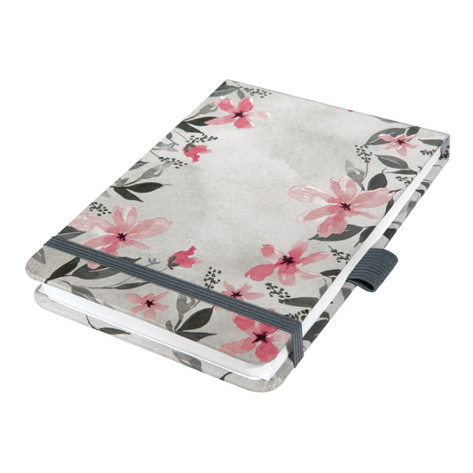 JOLIE Notizbuch A6 JN398 Loose Florals Grey,dots 158 S. Idealshop