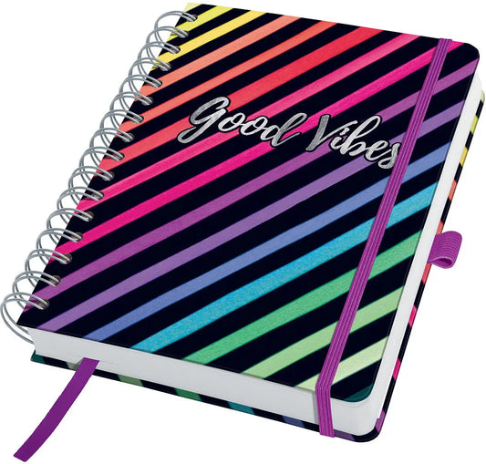 JOLIE     Spiral-Notizbuch Dark Rainbow Idealshop