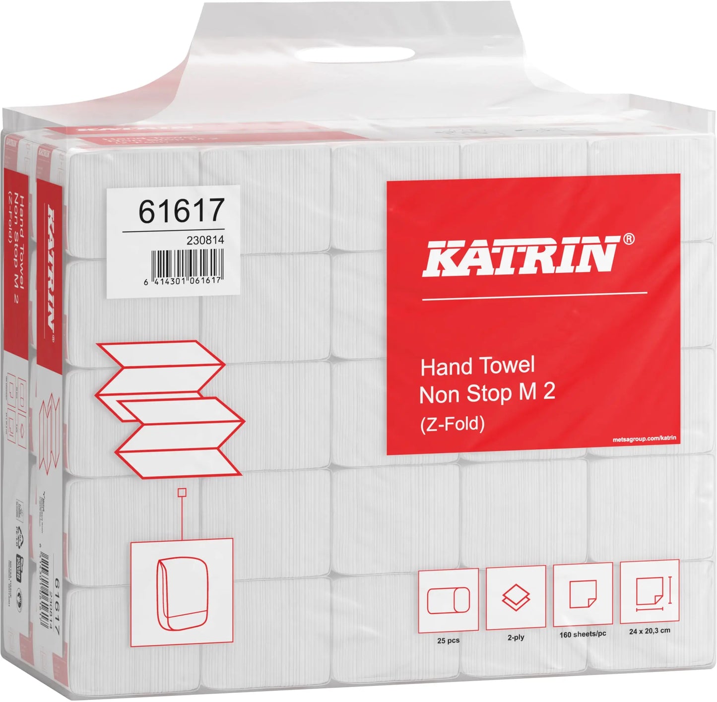 KATRIN Falthandtücher Non Stop M2 589665 2-lagig, weiss, recycling Idealshop