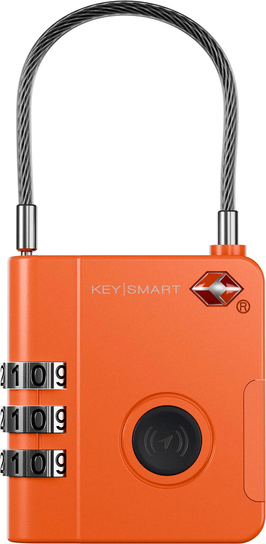 KEYSMART SmartLock KS520-ORG TSA Approved Find My Lock Or. Idealshop
