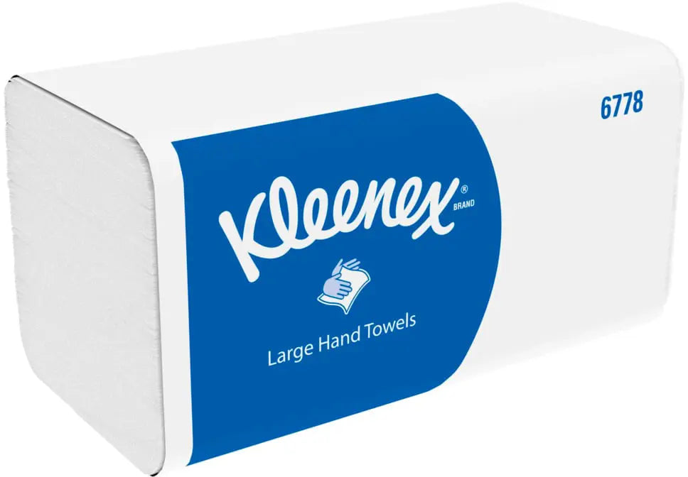KLEENEX Falthandtuch 2lg. 21,5x31,8cm 6778 weiss, W-Falz 15x124 Blatt Idealshop