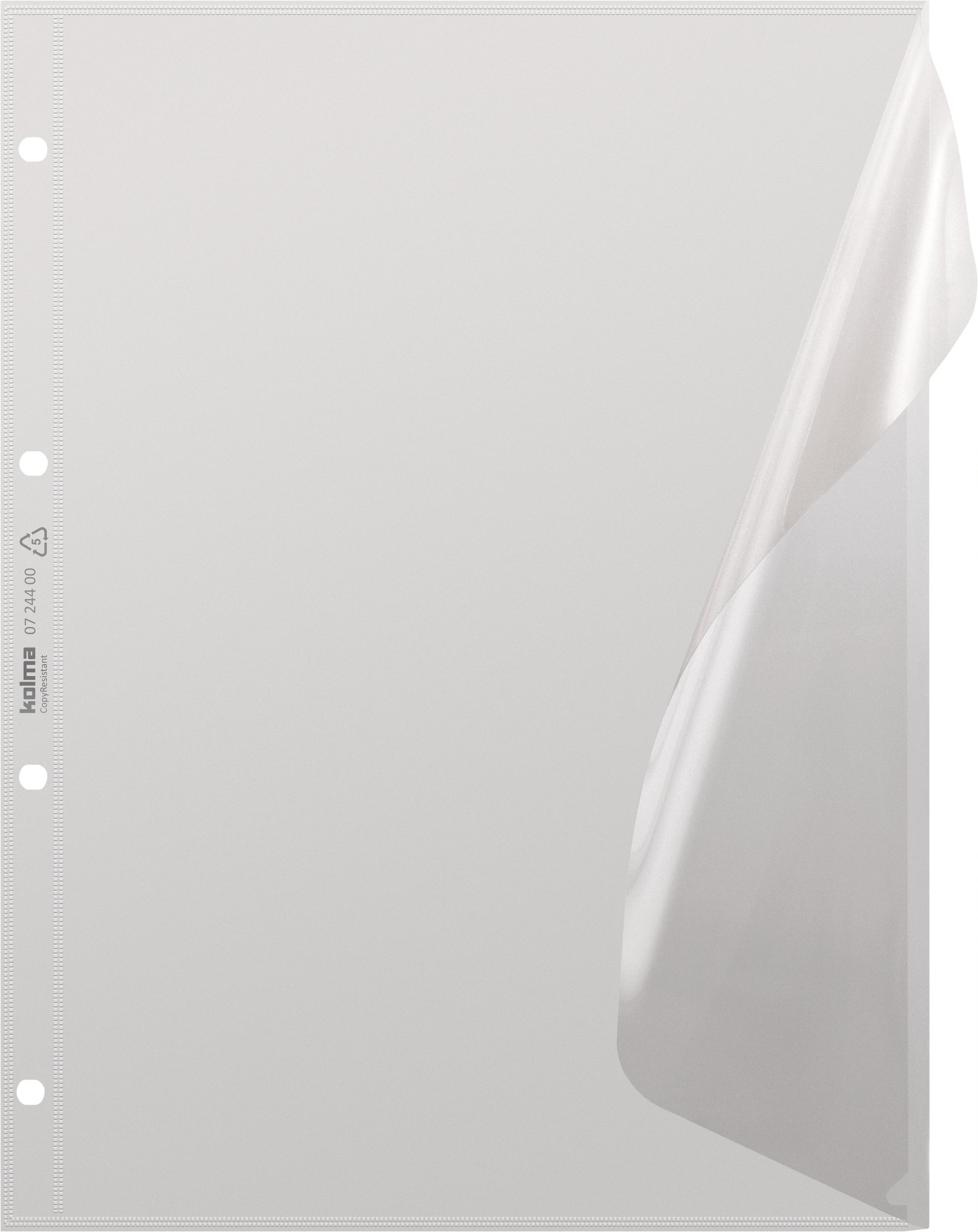 KOLMA Dokuhülle CopyResistant A4 07.244.00 farblos, Seitenklappe Idealshop