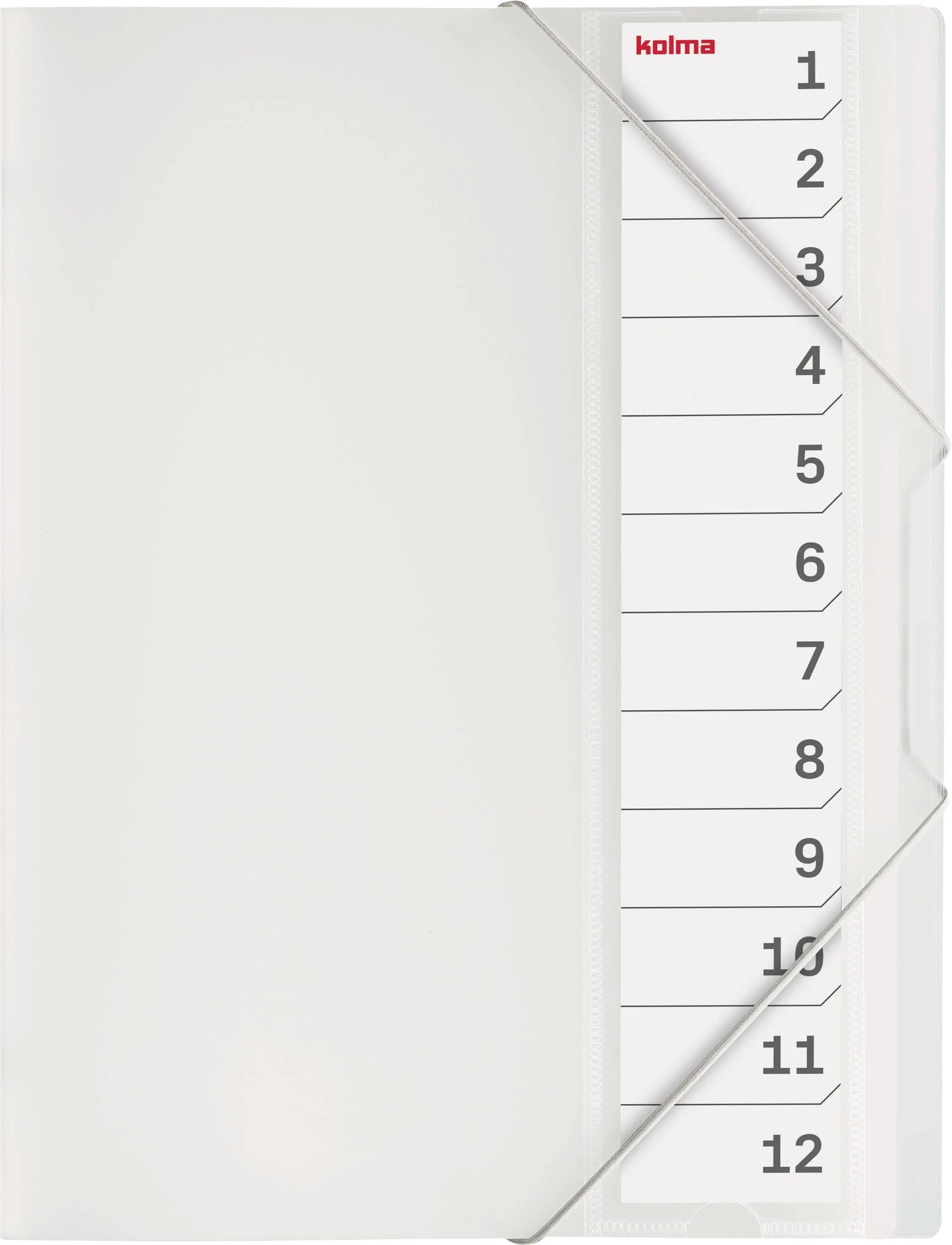 KOLMA Pendenzenmappe A4 11.212.00 transparent 12-teilig Idealshop
