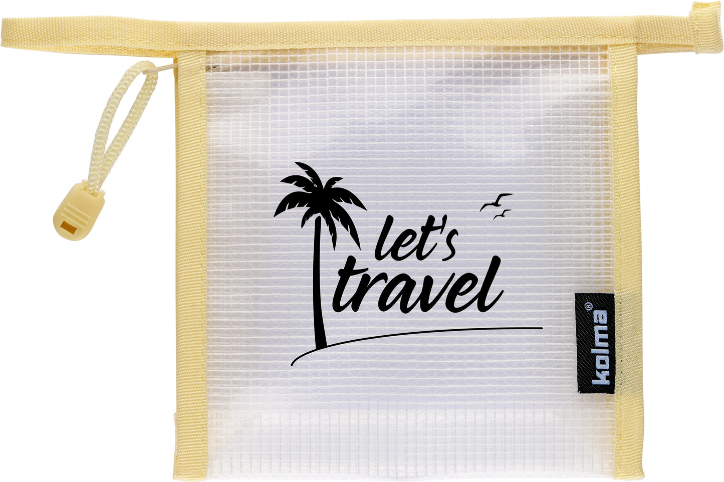 KOLMA Reissverschlusstasche 15x15cm 08.187.15 Mesh Bag,let's travel Idealshop