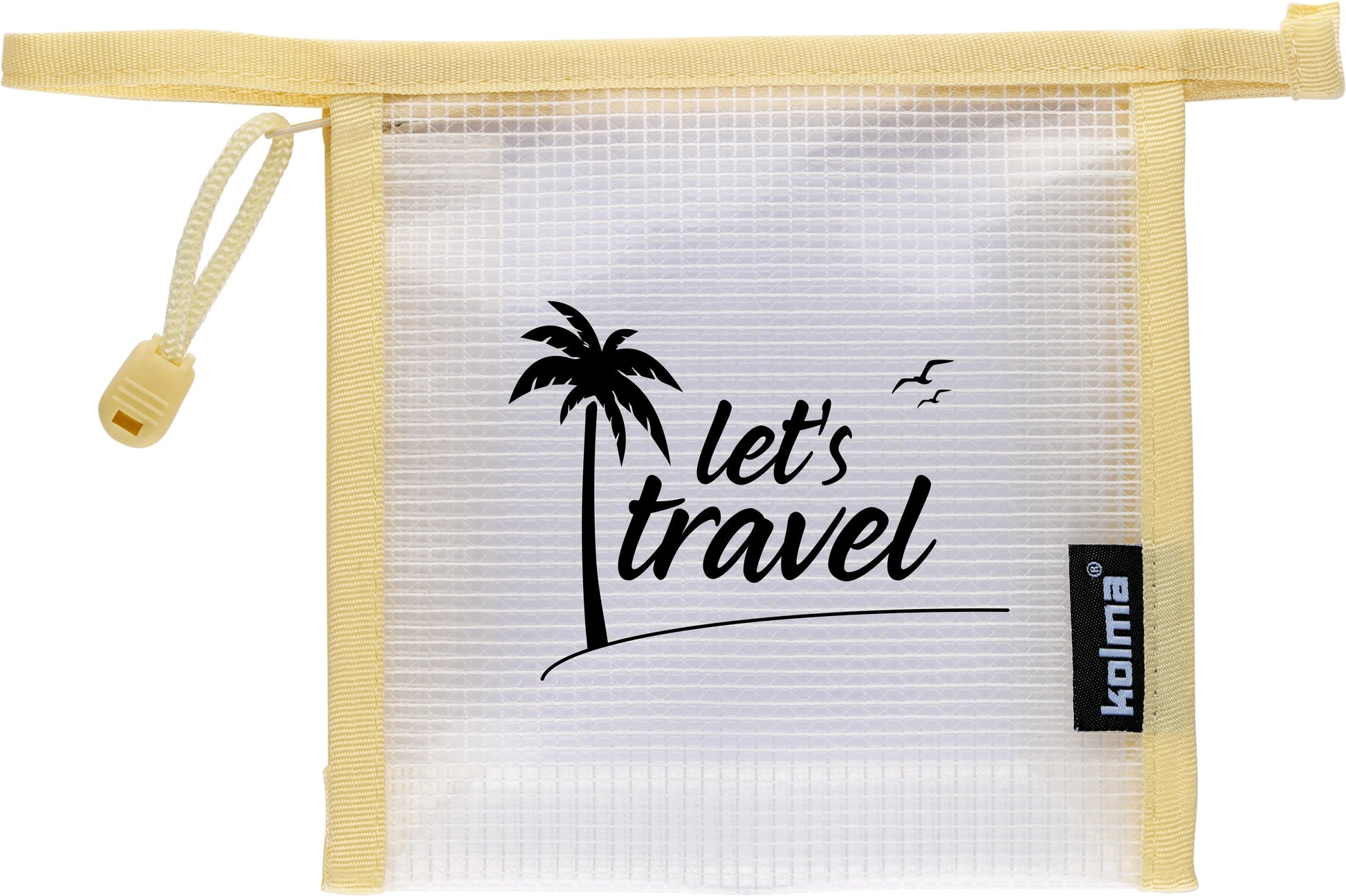KOLMA Reissverschlusstasche 15x15cm 08.187.15 Mesh Bag,let's travel Idealshop