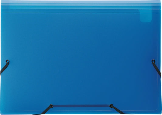 KOLMA Sammelmappe Daily Easy A4 11.017.05 blau, 13 Taschen, Kolmaflex Idealshop