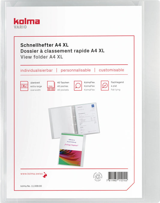 KOLMA     Schnellhefter Vario      A4 XL Idealshop