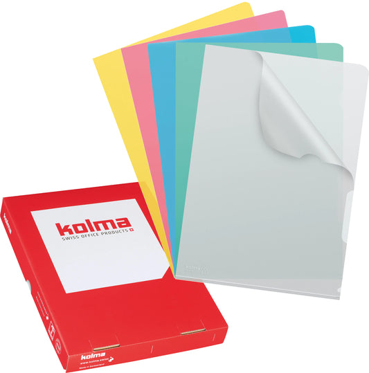 KOLMA Sichtmappe VISA Superstrong A4 59.464.19 farbig ass., lisse 100 Stück Idealshop