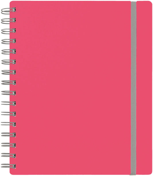 KOLMA Spiralheft Doppia A5 06.542.20 pink/grau, kariert 100 Blatt Idealshop