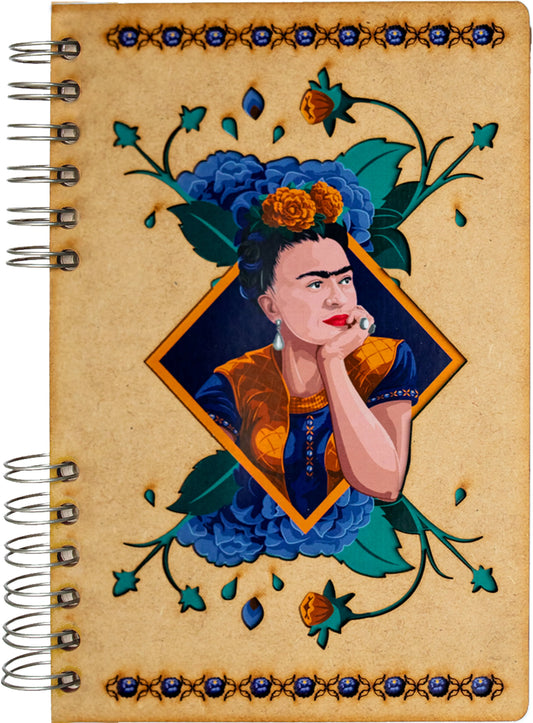 KOMONI Notizbuch Frida Kahlo A5 FRI-ELBOW5G liniert 90 Blatt Idealshop