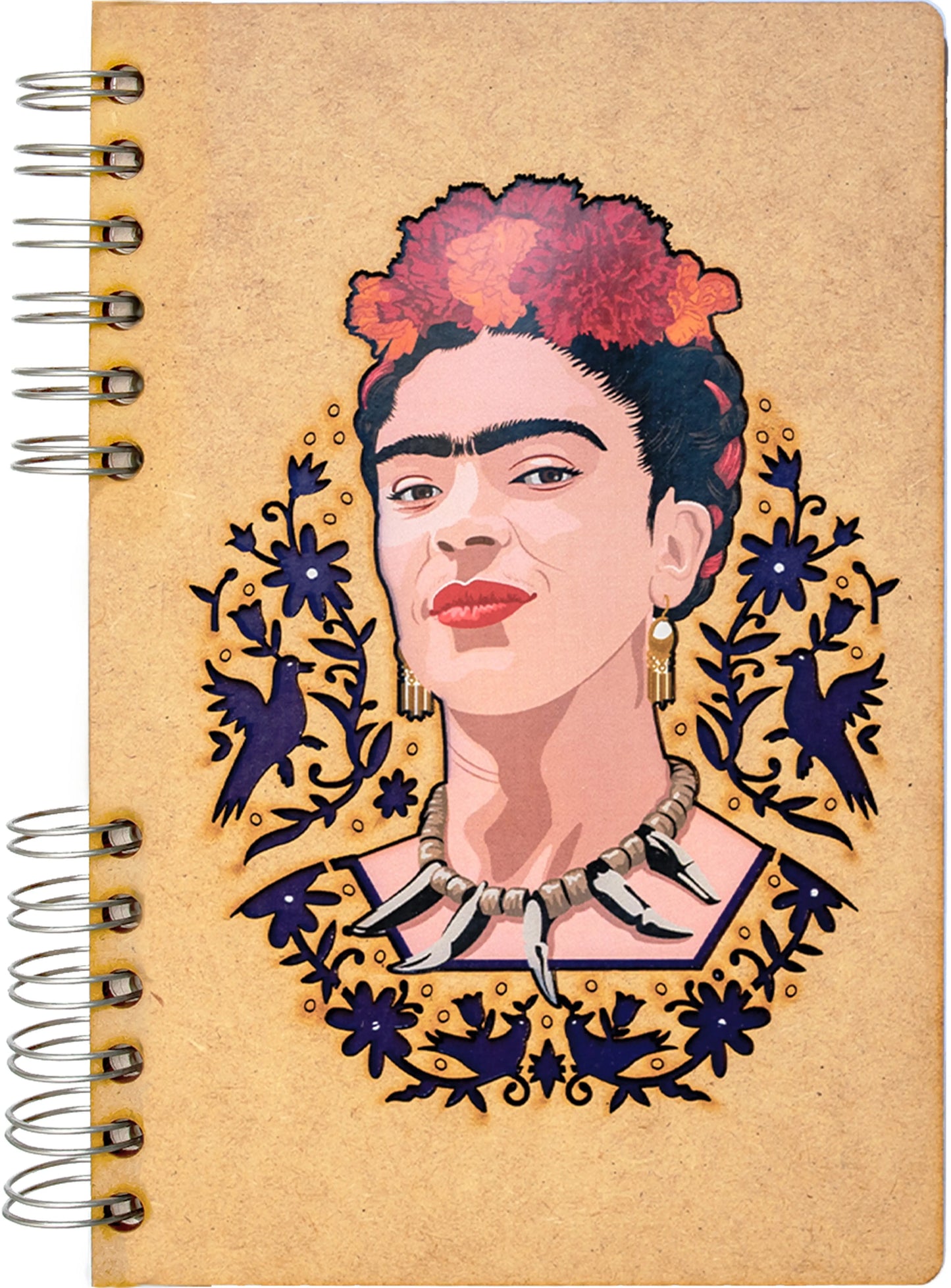 KOMONI Notizbuch Frida Kahlo A5 FRI-FACE5B blanko 90 Blatt Idealshop