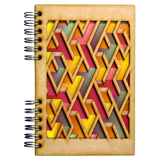 KOMONI Notizbuch Labyrinth A5 LAB5B blanko 90 Blatt Idealshop