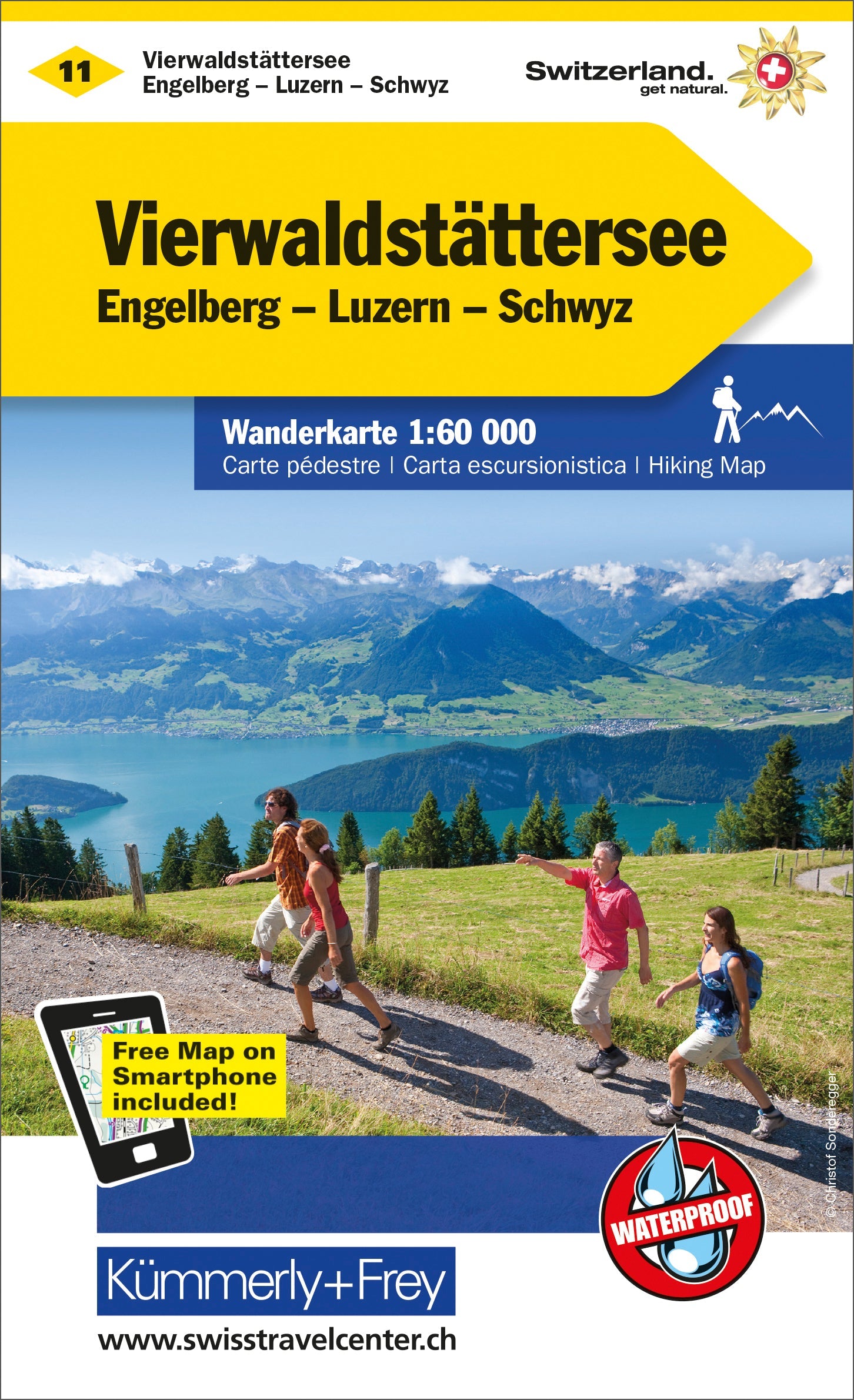 KÜMMERLY+FREY Wanderkarte 325902211 Vierwaldstättersee 1:60'000 Idealshop