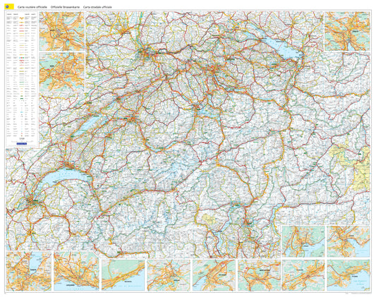 KÜMMERLY  Poster CH Strassenkarte TCS Idealshop