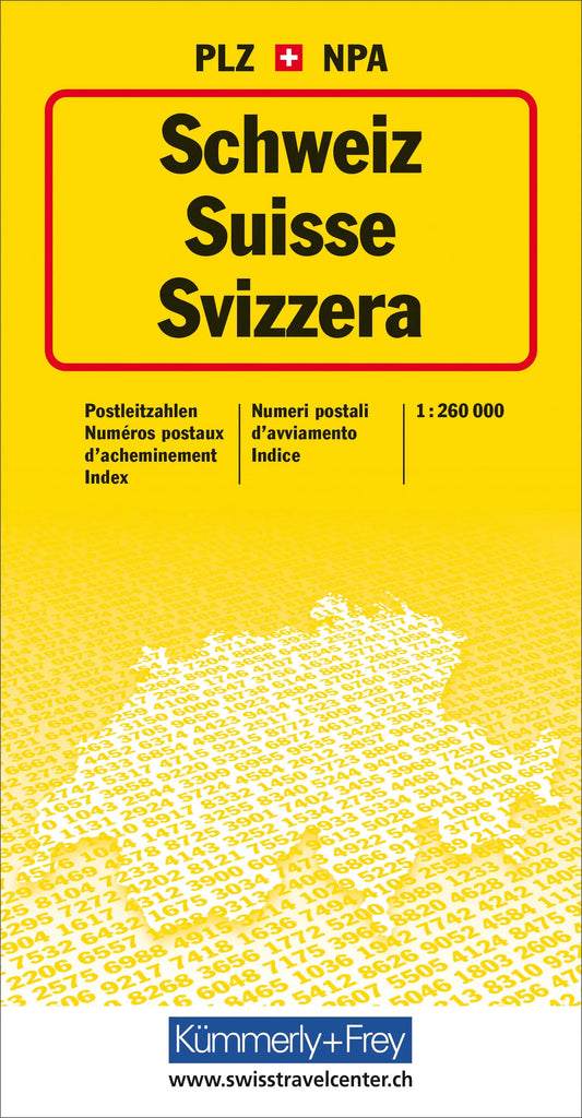 KÜMMERLY  Postleitzahlenkarte CH Idealshop