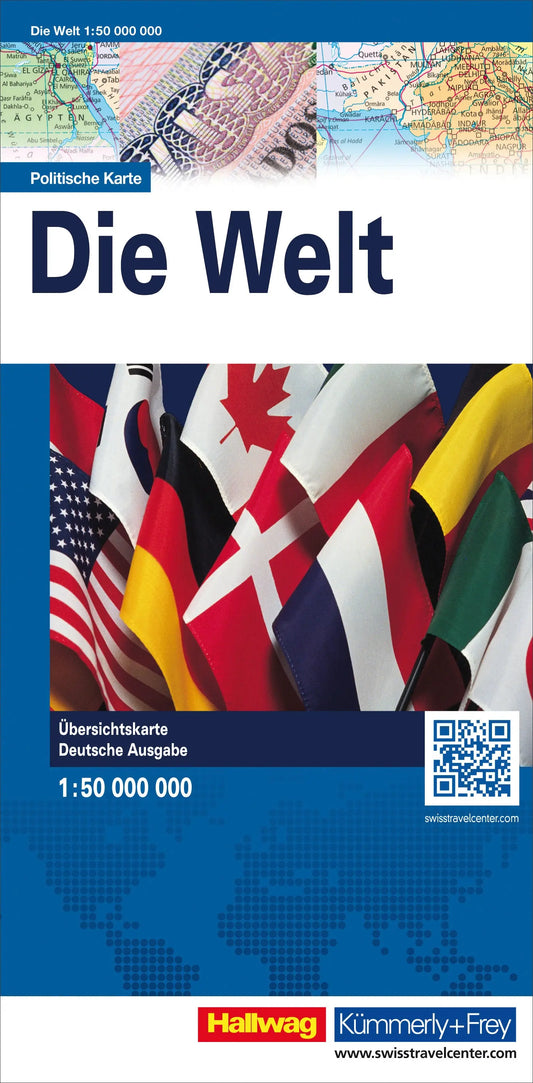 KÜMMERLY  Weltkarte            87,5x51cm Idealshop