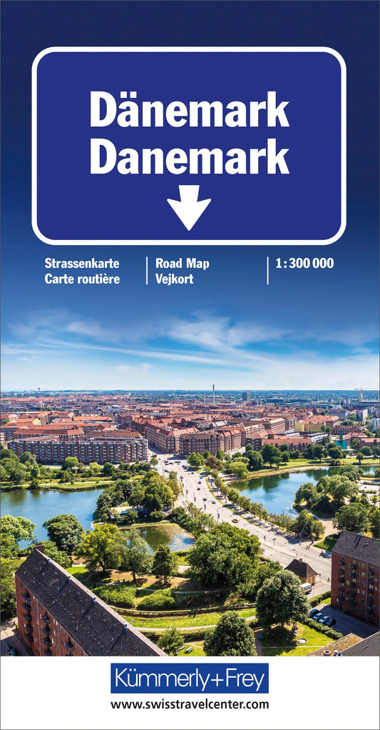 KÜMMERLY+FREY Strassenkarte 325901145 Dänemark 1:300'000 Idealshop