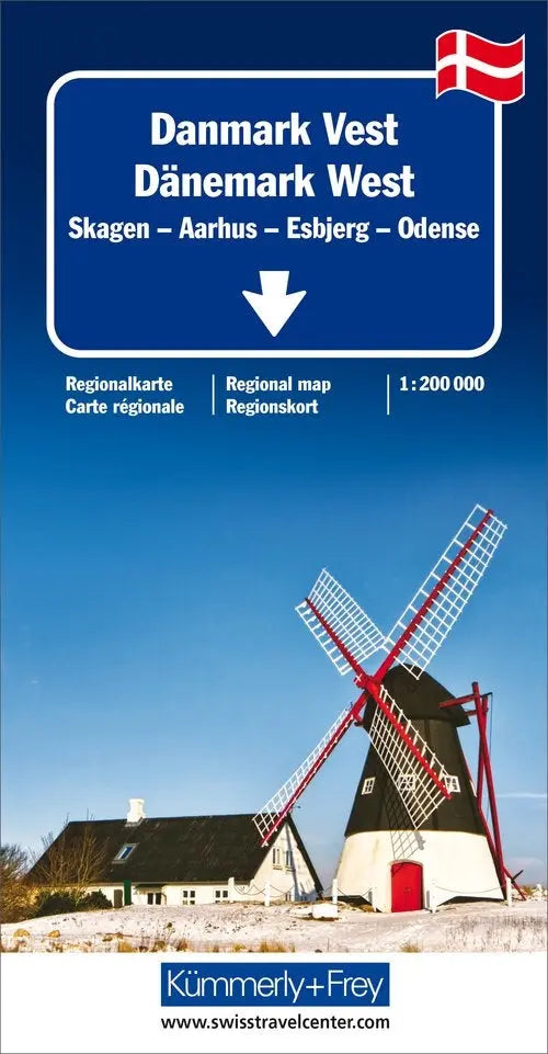 KÜMMERLY+FREY Strassenkarte 325901403 Dänemark 1 1:200'000 Idealshop