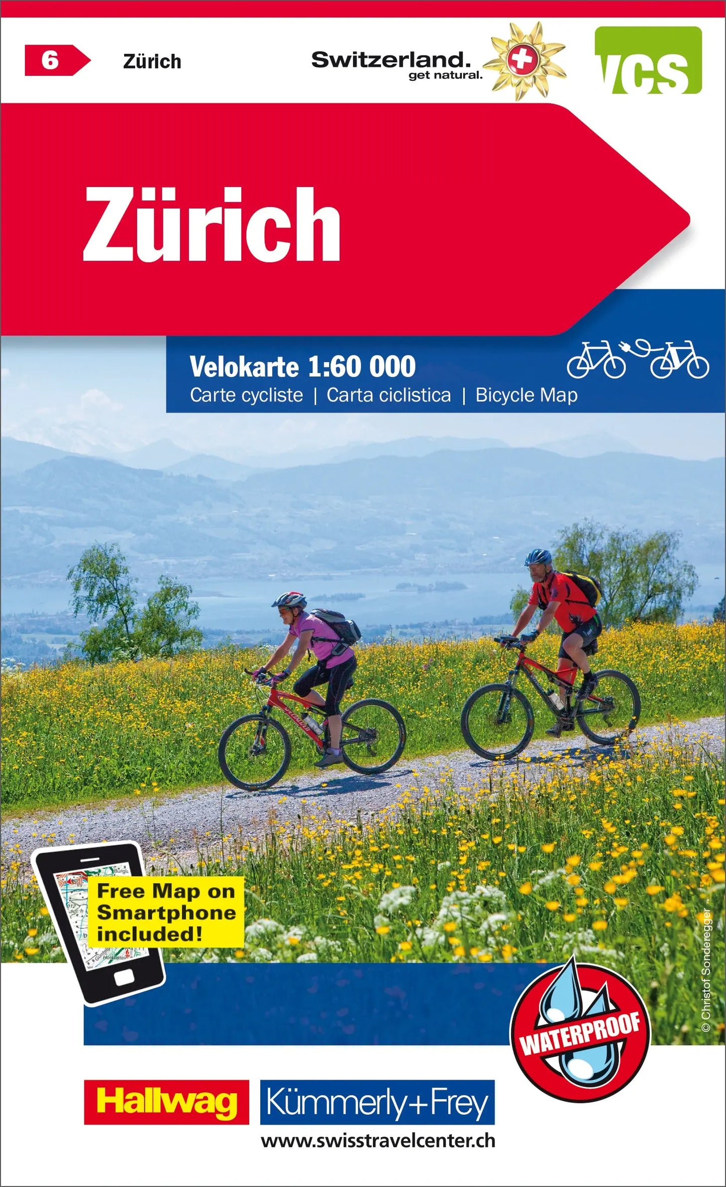 KÜMMERLY+FREY Velokarte 325902406 Zürich 1:60'000 Idealshop