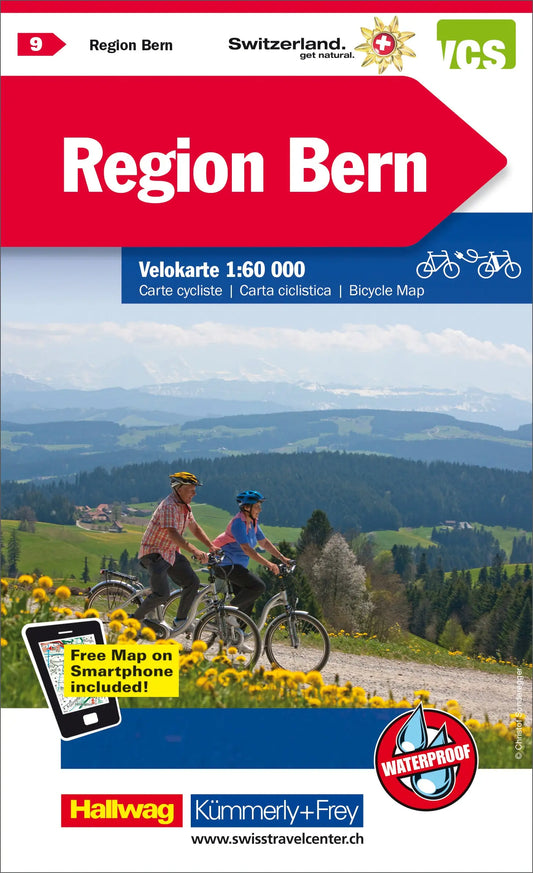 KÜMMERLY+FREY Velokarte 3259024096 Region Bern 1:60'000 Idealshop