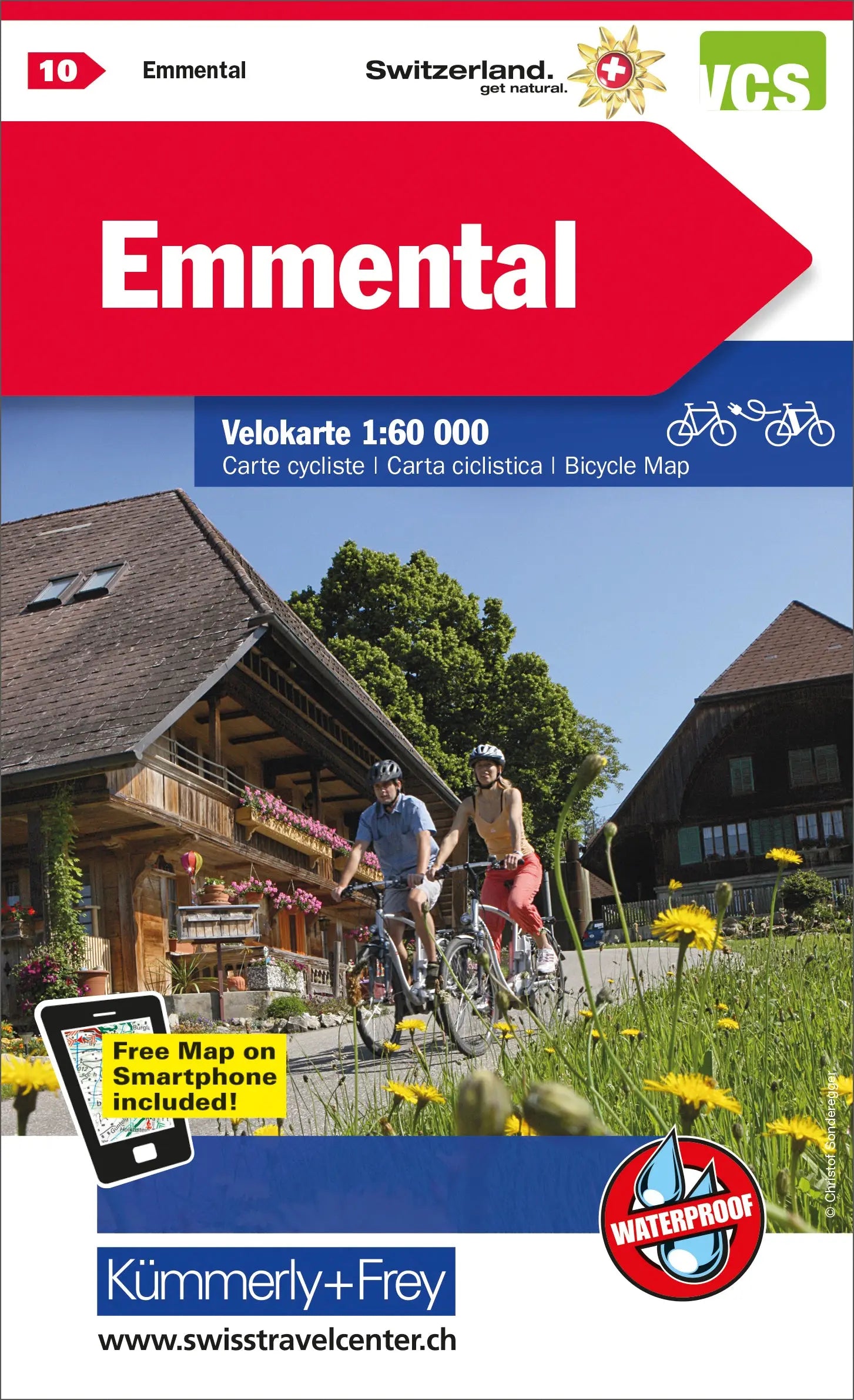 KÜMMERLY+FREY Velokarte 325902410 Emmental 1:60'000 Idealshop
