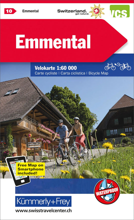 KÜMMERLY+FREY Velokarte 325902410 Emmental 1:60'000 Idealshop