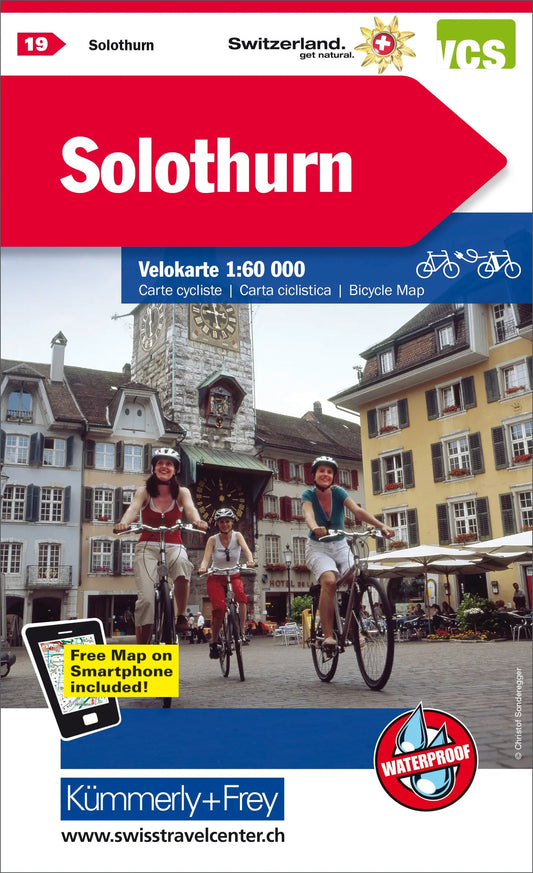 KÜMMERLY+FREY Velokarte 325902419 Solothurn 1:60'000 Idealshop