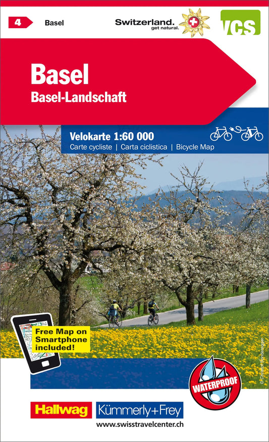 KÜMMERLY+FREY Velokarte Basel-Land 325902404 1:60'000 Idealshop
