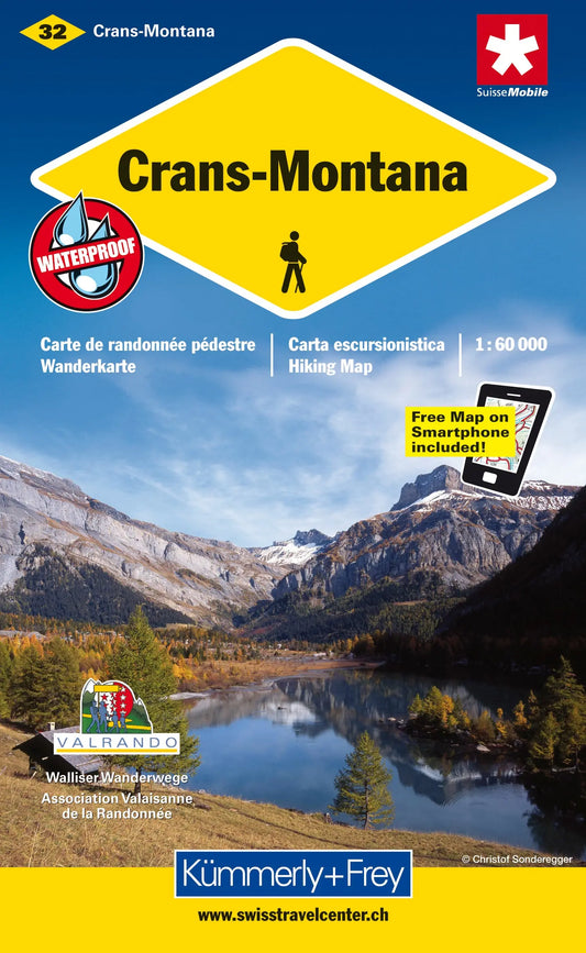 KÜMMERLY+FREY Wanderkarte 325900223 Crans-Montana 1:60'000 Idealshop