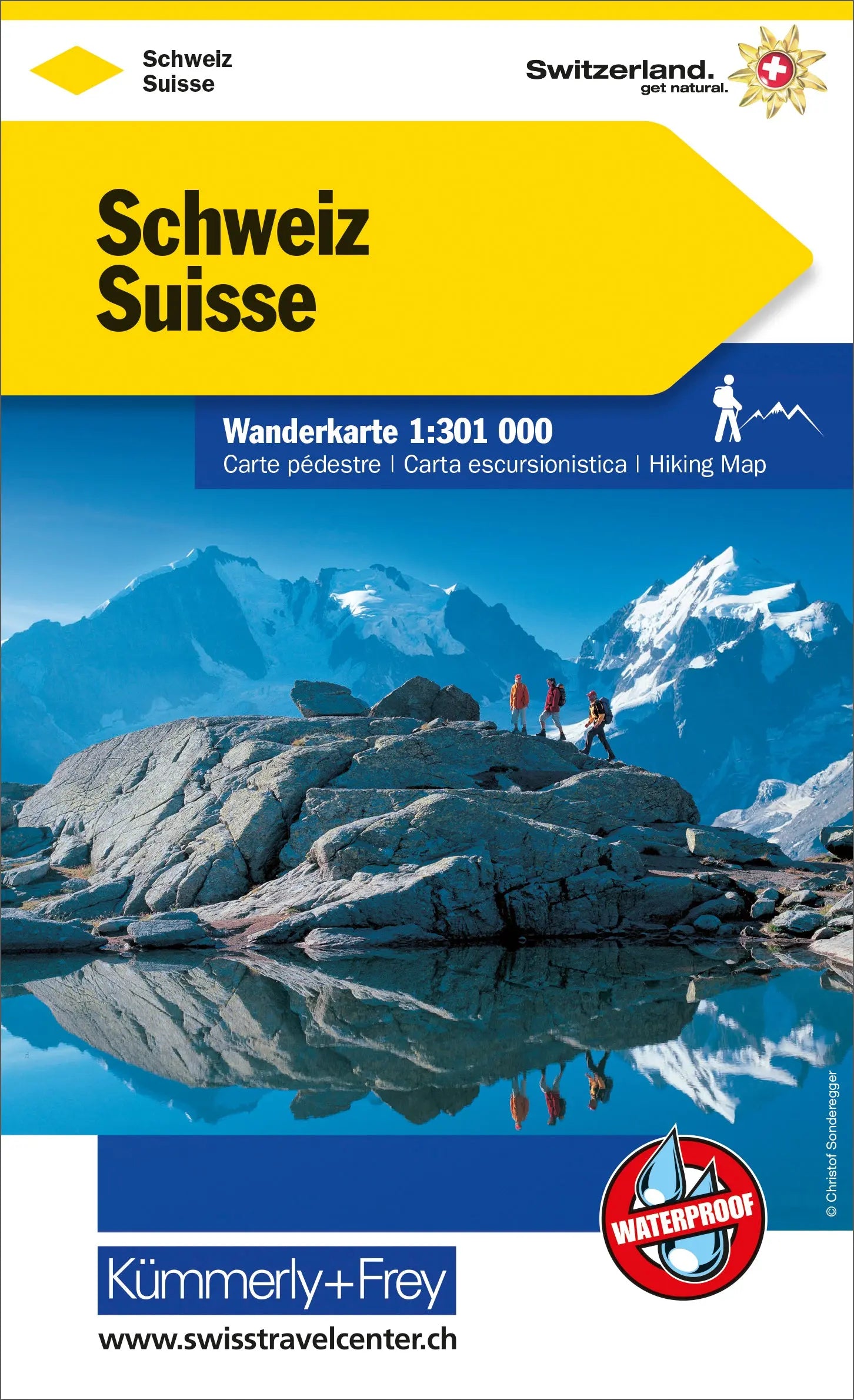 KÜMMERLY+FREY Wanderkarte 325902200 Schweiz 1:301'000 Idealshop
