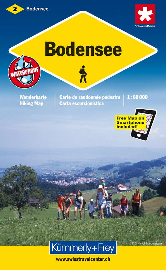 KÜMMERLY+FREY Wanderkarte 325902202 Bodensee 1:60'000 Idealshop