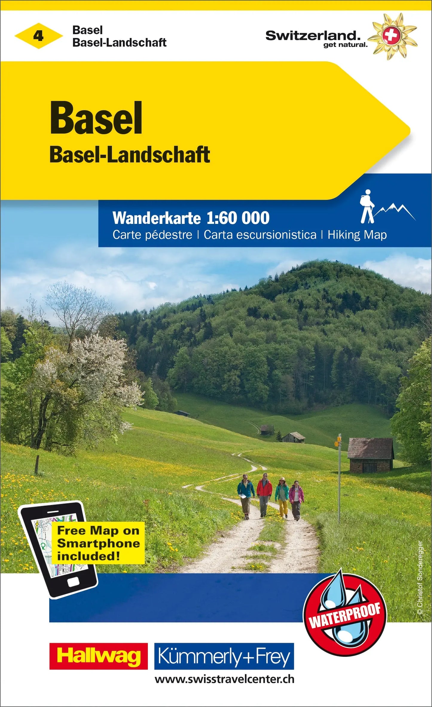 KÜMMERLY+FREY Wanderkarte 325902204 Basel-Basel-L 1:60'000 Idealshop